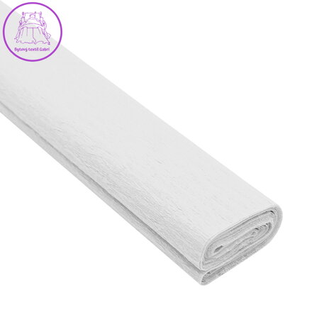 Krepový papír JUNIOR 200x50 cm - bílý 01