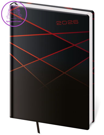 Diář 2026 denní A5 Vario - 1 ČERNÝ DESIGN