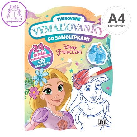 Tvarová omalovanka Princezny