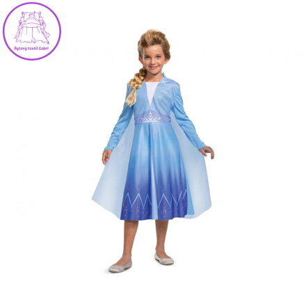 Kostým Elsa Basic - Frozen 2 (licence), velikost S (5-6 let)