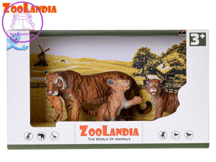 Zoolandia tygr s mláďaty v krabičce
