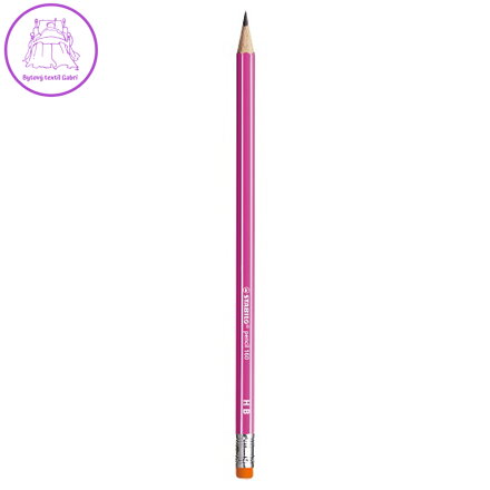 Tužka grafitová HB STABILO pencil 160 s gumou - růžová