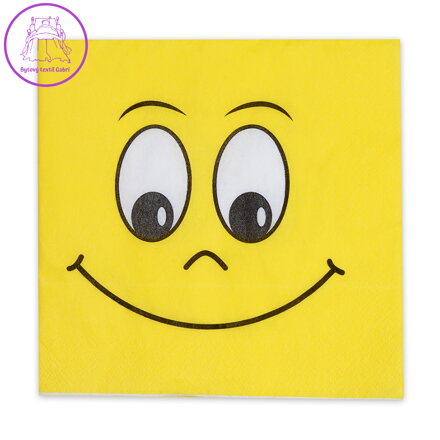Obrúsky 3-vrstvé 33 x 33 cm  Smiling Face /20ks/