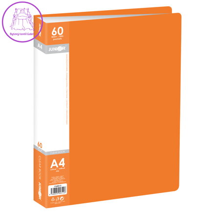 Katalogová kniha A4/60 listová, oranžová