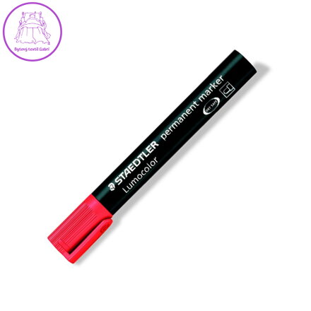 Permanentní popisovač, 2 mm, kuželový hrot, STAEDTLER "Lumocolor 352", červený