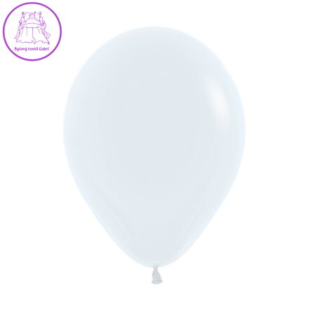 Balón Solid 25 cm, biely /100ks/