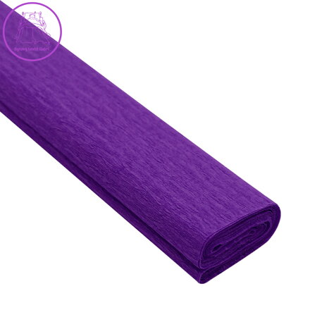Krepový papír JUNIOR 200x50 cm - tm. fialový 15