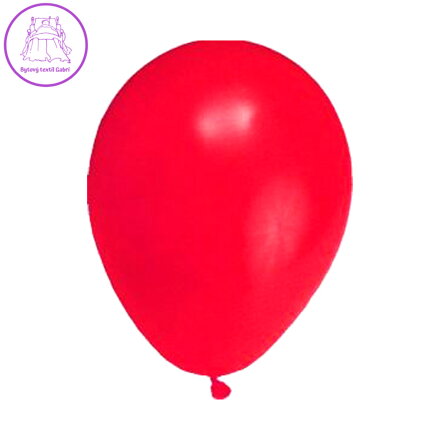 Balón M 25 cm, červený / 10 ks /