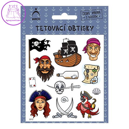 Dětské tetovací obtisky - piráti 02