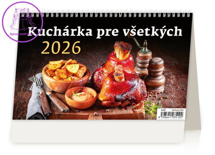 Stolní kalendář 2026 Kuchařka pro všechny Stolní kalendář 2026 Kuchařka pro všechny