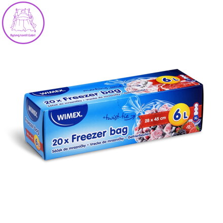 Sáčky do mrazničky 28 x 45 cm LDPE, 6L, 20ks