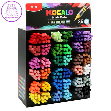 M&G MOCALO Akrylový fix, štětcový hrot (324 ks)
