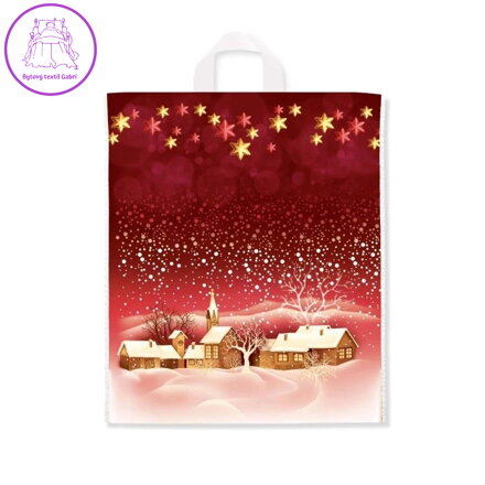 Taška PE igelitová s ušima 40x46 cm (různé motivy potisku)