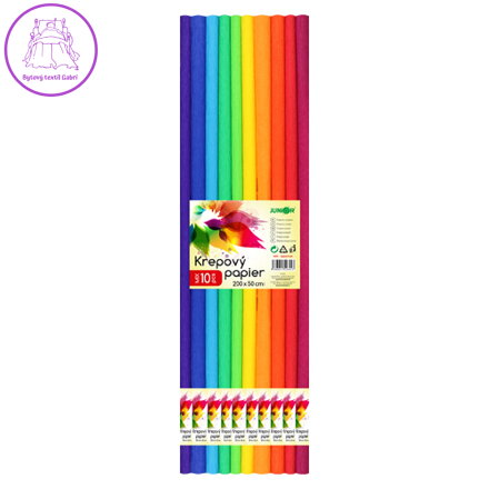 Krepový papír JUNIOR - sada SPECTRUM 10 ks 50cm
