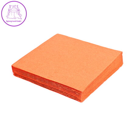 Ubrousky 2-vrstvé 33 x 33 cm oranžové 50 ks