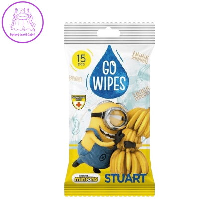 Vlhčené utěrky Go Wipes antibacterial 15 ks