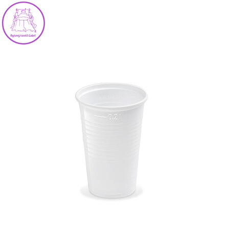 Pohár bílý 0,2 l, 15 ks