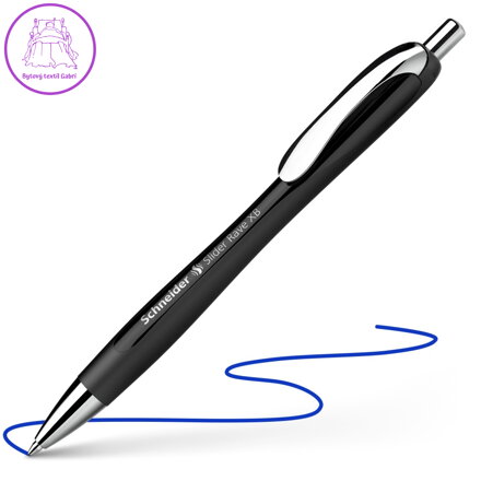Kuličkové pero Schneider Slider Rave XB Black - modrá náplň