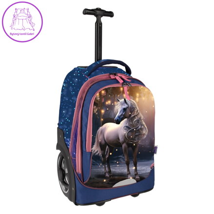 Školní batoh na kolečkách SPIRIT Trolley - Horse 02