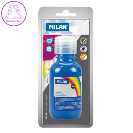 Temperová barva MILAN 125 ml modrá - blistr