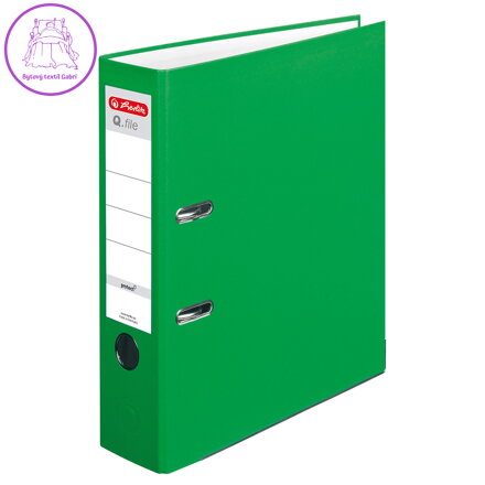 Pořadač pákový Herlitz A4 80 mm světle zelený