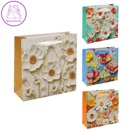Dárková taška 2049 Flowers, velikost S 14,5 x 6 x 15 cm (mix 4 vzorů) Dárková taška 2049 Flowers, velikost S 14,5 x 6 x 15 cm (mix 4 vzorů)