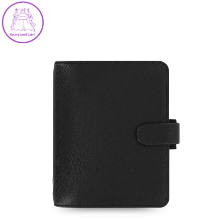 Diář Filofax Saffiano černý, kapesní
