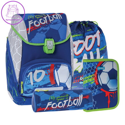 Školní batoh - 4-dílný LOGIC SET - Football 10