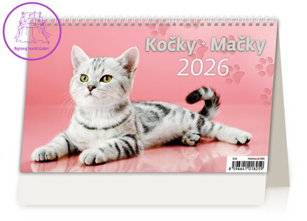 Stolní kalendář 2026 Kočky/Kočky