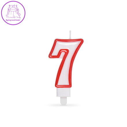 Svíčka číslovat "7" 75 mm