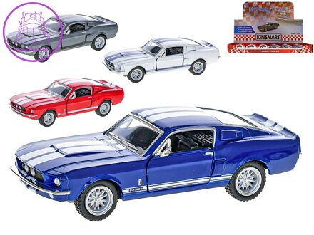 Auto 1:38 Ford Shelby GT500 1967 13cm kov na zpětný chod 4barvy 12ks v DBX