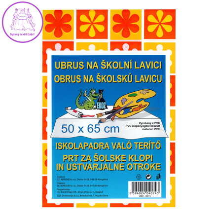 Obrus na školní lavice 50x65 cm, mix