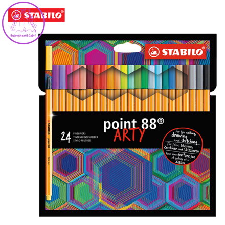 Liner STABILO point 88 ARTY, sada 24 ks