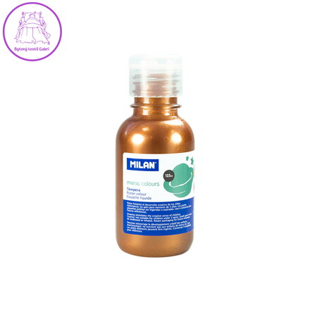 Barva temperová 125ml metalická měděná