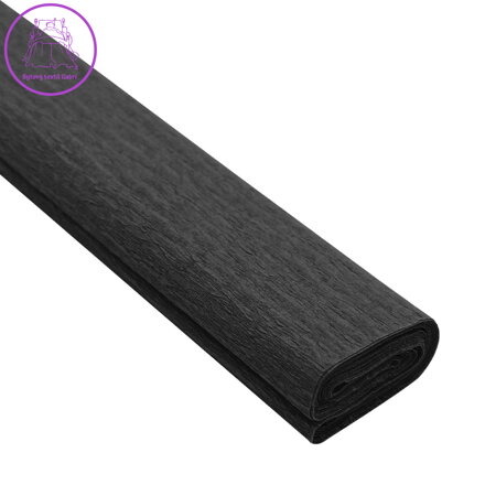 Krepový papír JUNIOR 200x50 cm - černý 30