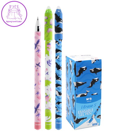 Roller gélový/gumovací M&G iErase S 0,5 mm, mix/farebná náplň