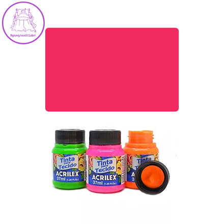 ACR Barva na textil 37ml, Fluorescent Pink 107