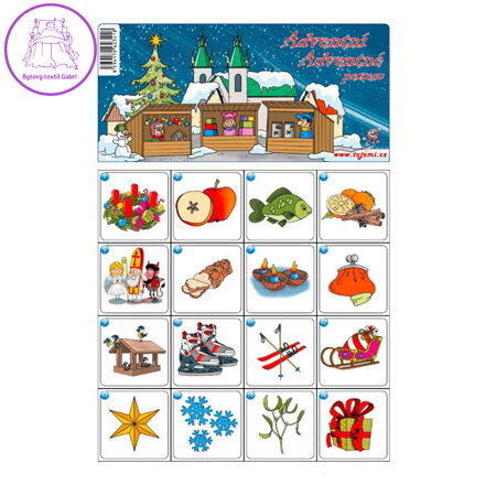 Pexeso A4 Adventní čas