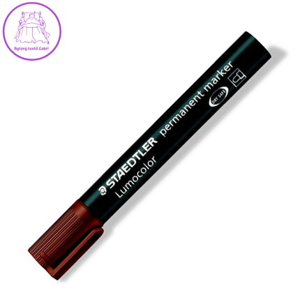 Permanentný popisovač, 2 mm, kuželový hrot, STAEDTLER "Lumocolor 352", hnedý