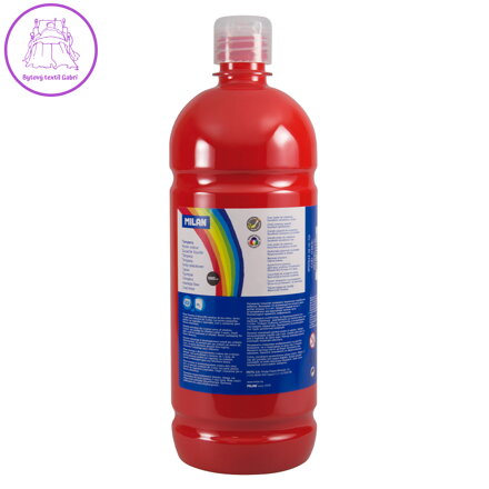 Barva temperová 1000ml červená rumělka