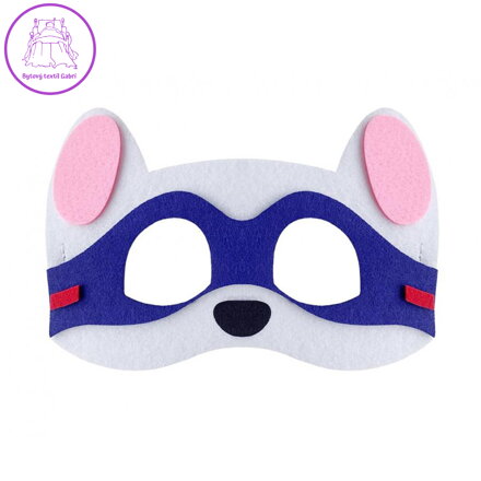 Maska na obličej Pes (superhrdina) 18 x 12 cm