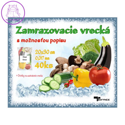 Zamrazovací sáčky 20x30cm, 40ks