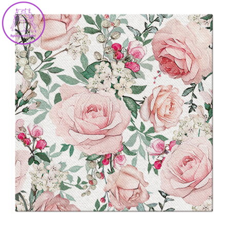 Ubrousky PAW Airlaid L 40x40 cm Gorgeous Roses