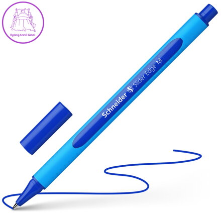 Kuličkové pero, 0,5 mm, s uzávěrem, Schneider"Slider Edge M", modré