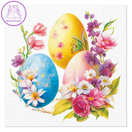Ubrousky PAW L 33x33cm Egg Bouquet