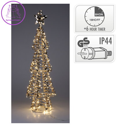 Vánoční stromek s 80 LED světýlky - 68 cm