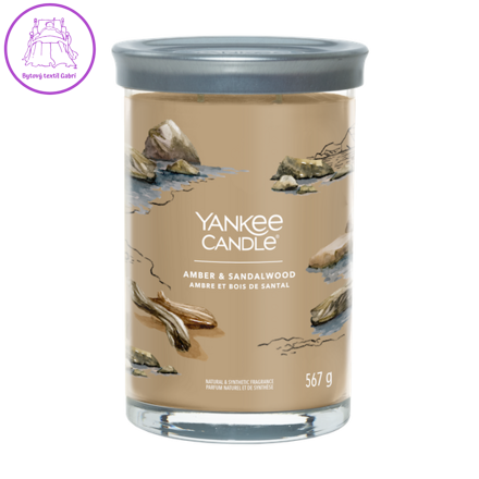 Svíčka Yankee Candle - AMBER & SANDALWOOD, velká