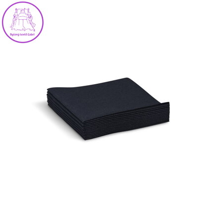 Ubrousek PREMIUM černý 20 x 20 cm v boxu [100 ks]