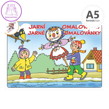 Omalovánka A5 - Jarní omalovánky