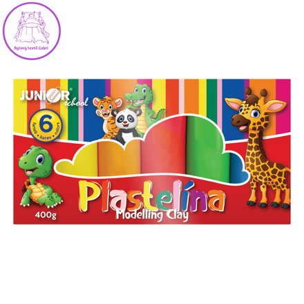Plastelína JUNIOR 6 odstínů, 400g